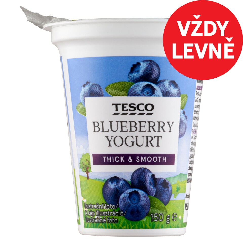 Tesco Jogurt borůvkový 150g