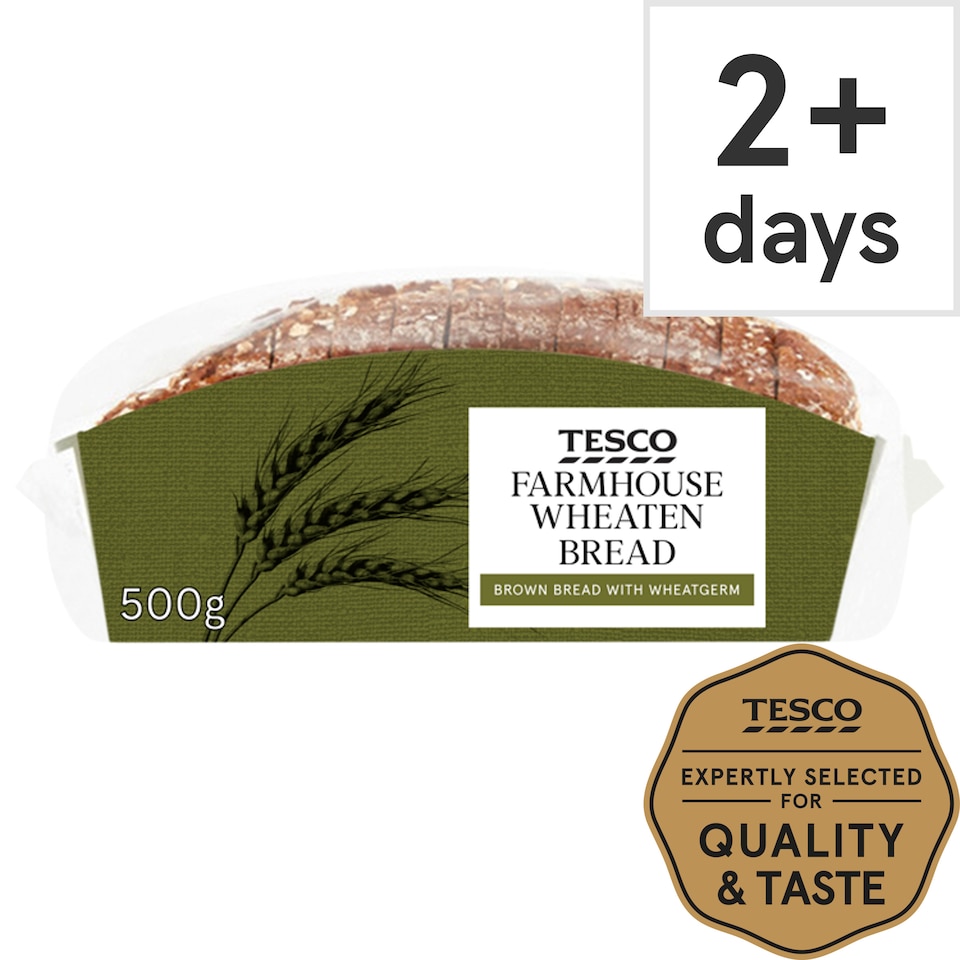 Tesco Farmhouse Wheaten Bread with Wheatgerm 500g