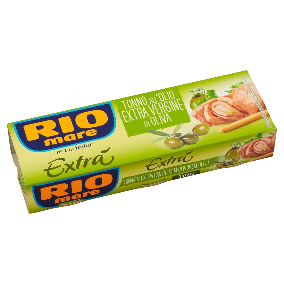 image 1 of Rio Mare Tuna in Extra Virgin Olive Oil 3 x 80g