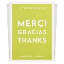 F&F Home Sentiments Candle Thanks