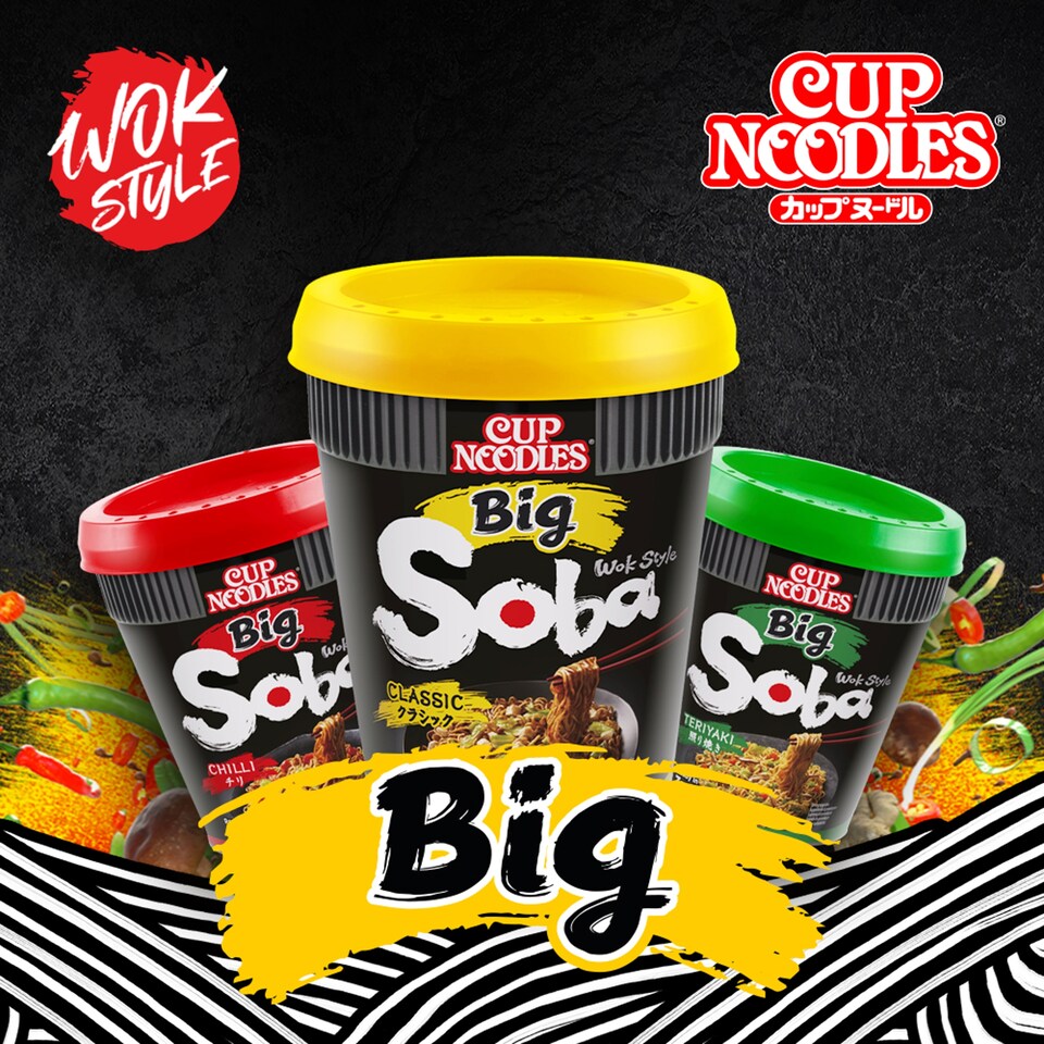 image 1 of Cup Noodles Big Soba Wok Style Teriyaki 113g