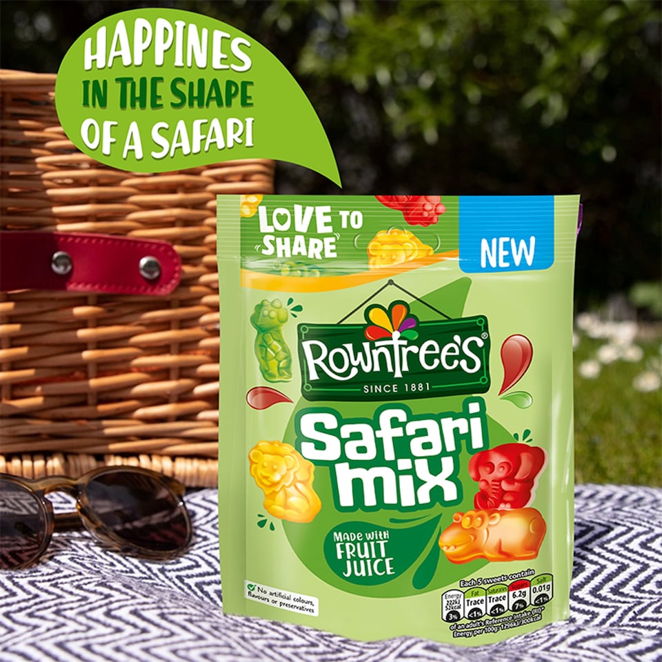 image 1 of Rowntree's Safari Mix Sweets Sharing Bag 115g