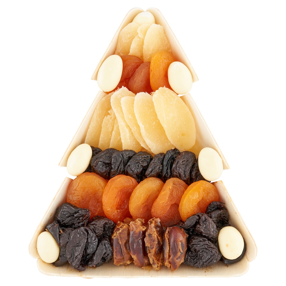 Regulus Basket Dried and Candied Fruits and Almonds Covered in White Chocolate Mix 310 g