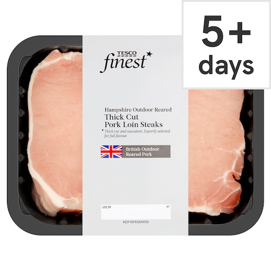 Tesco Finest Pork Loin Steaks 400G Tesco Groceries