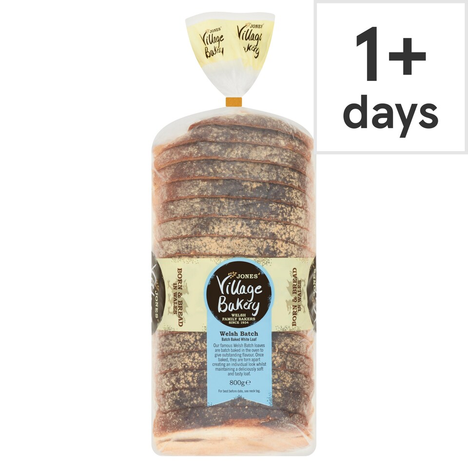 Jones Village Bakery Welsh Batch Baked White Loaf 800g