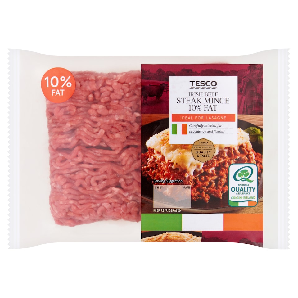 Tesco Irish Beef Steak Mince 10% Fat 450g