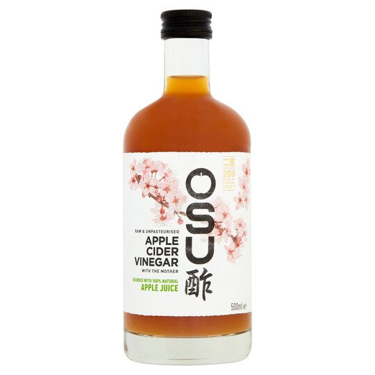 Osu Apple Cider Vinegar With The Mother & Apple Juice 500Ml Tesco