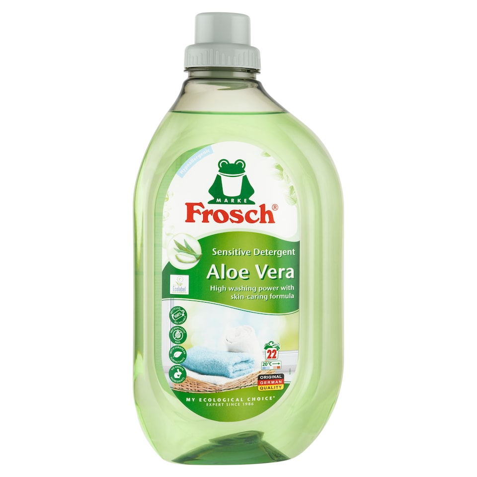 Obrázek 1 pro produkt Frosch Sensitive prací prostředek aloe vera 22 praní 1,5l