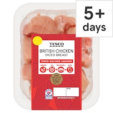 Tesco British Chicken Diced Breast 250g