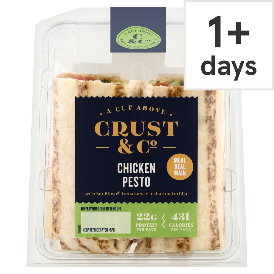 Crust & Co Chicken Pesto Wrap 196g