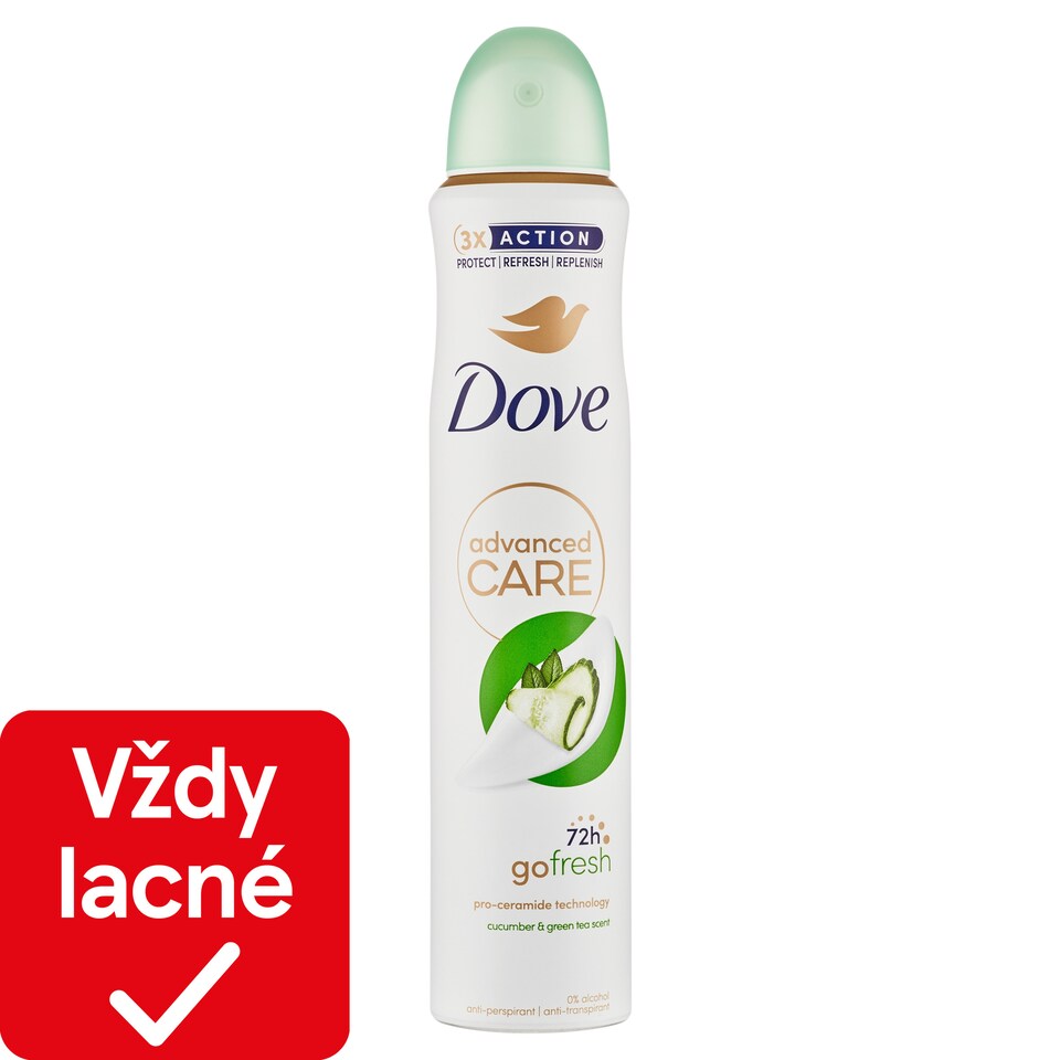 obrázok 1 z Dove Advanced Care Cucumber&Green Tea Antiperspirant sprej 200 ml