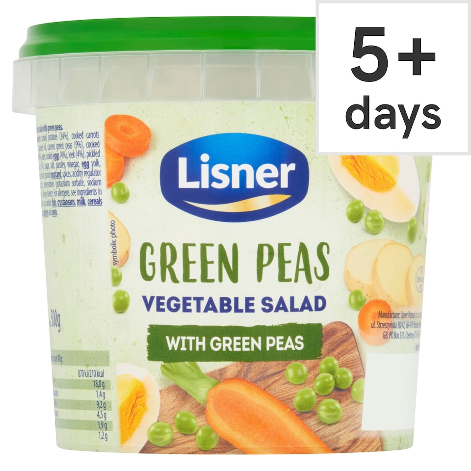 Lisner Vegetable Salad Green Pea 500G