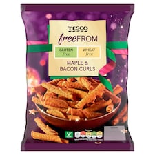 Tesco Free From Maple & Bacon Curls 150g