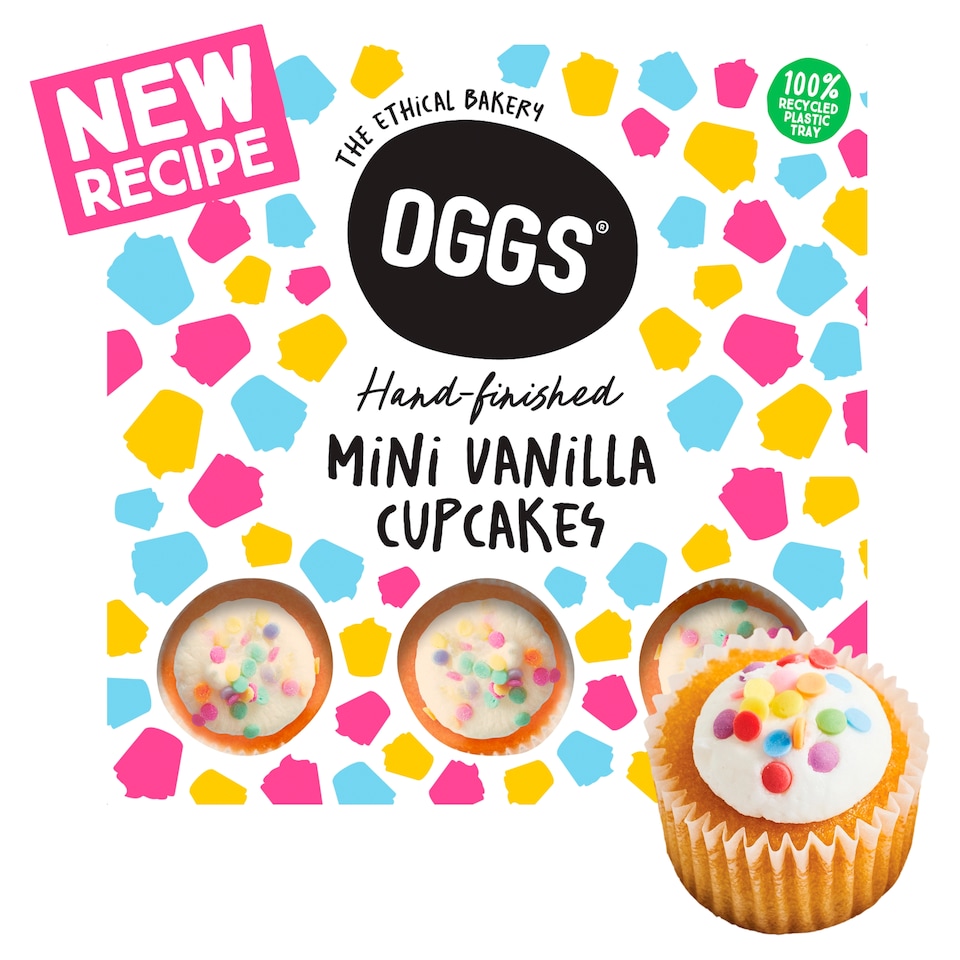 OGGS Mini Vanilla Cupcakes 9pk NEW