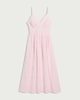 image 4 of The F&F Edit Pure Cotton Embroidered Patchwork Midi Dress in Pink