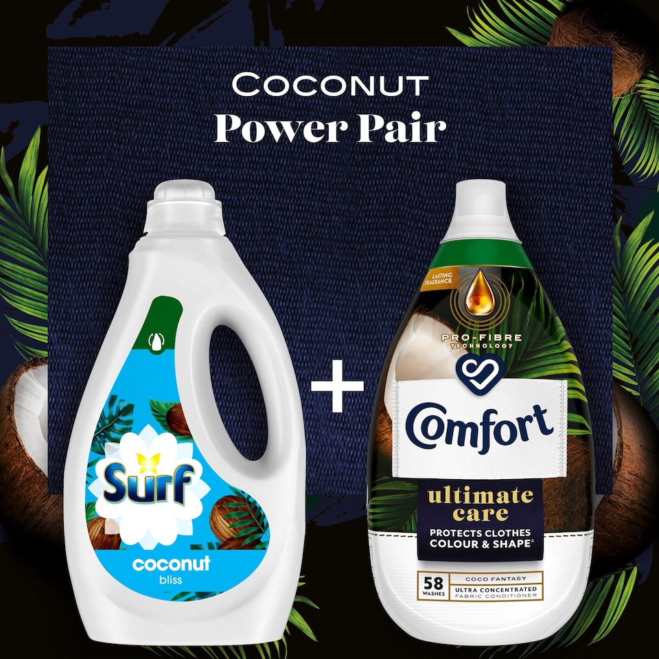 image 1 of Comfort Ultimate Care Coco Fantasy Fabric Conditioner 58W 870ml