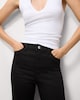 image 2 of F&F Contour High Rise Bootcut Jeans in Black