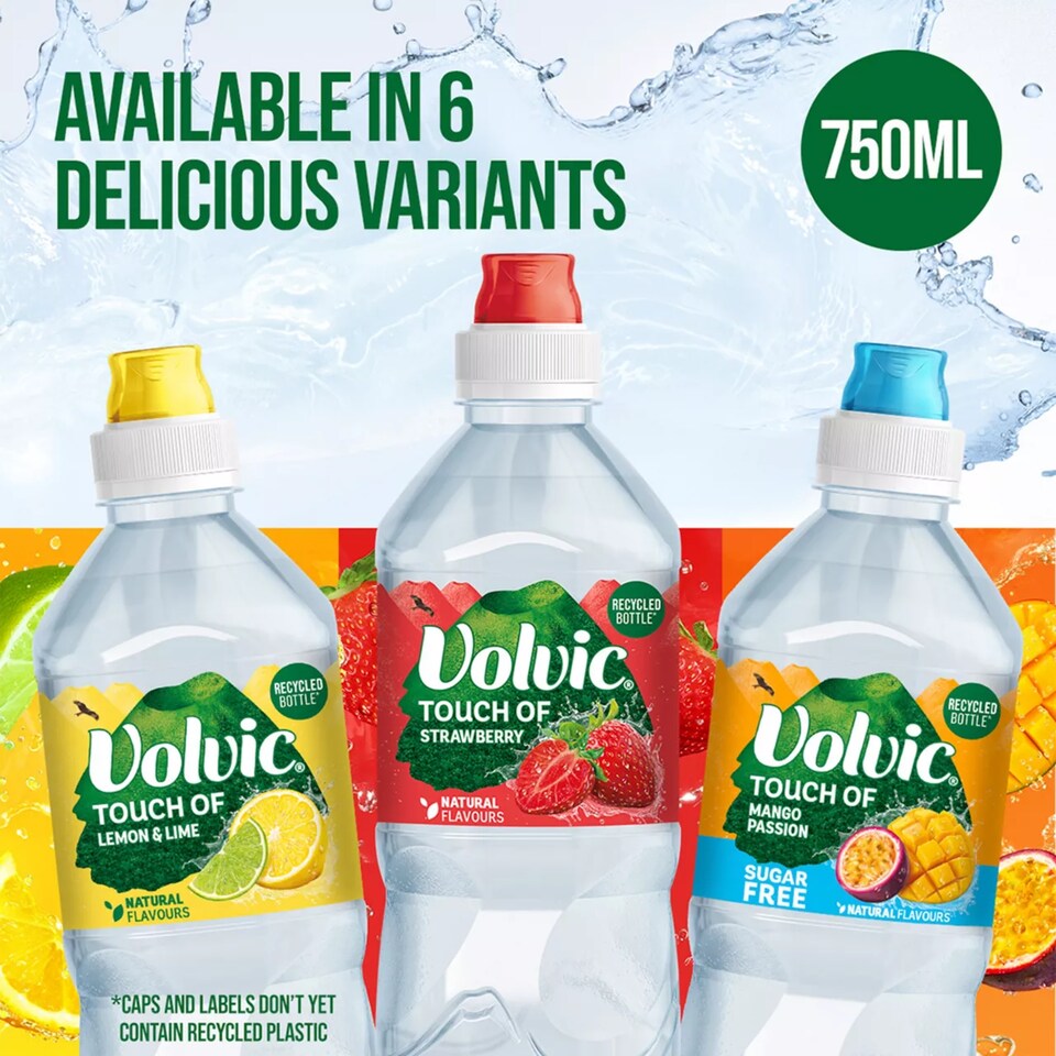 image 1 of Volvic Touch of Fruit Lemon & Lime Still Flavoured Water 750ml