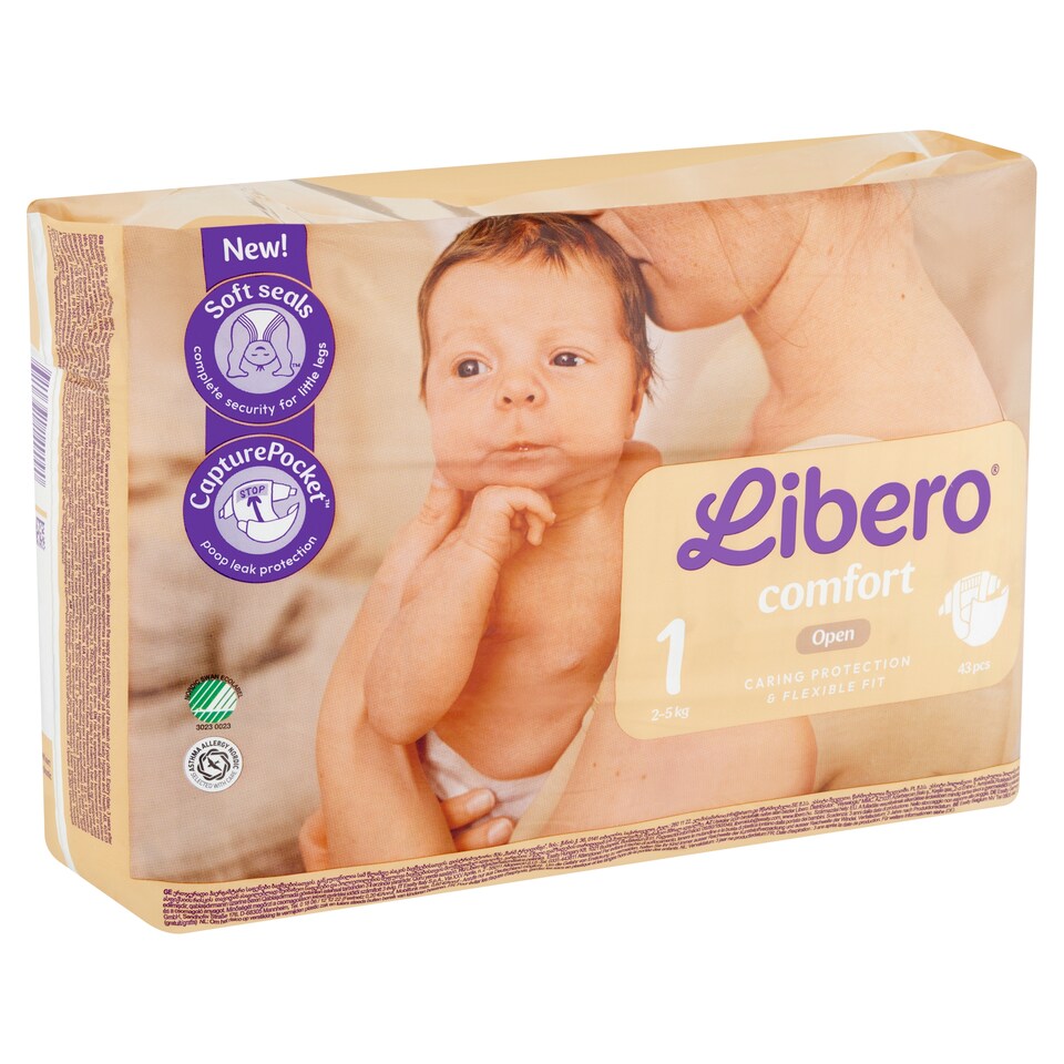 Libero Comfort pelenka, méret: 1, 2-5 kg, 43 db  1. kép