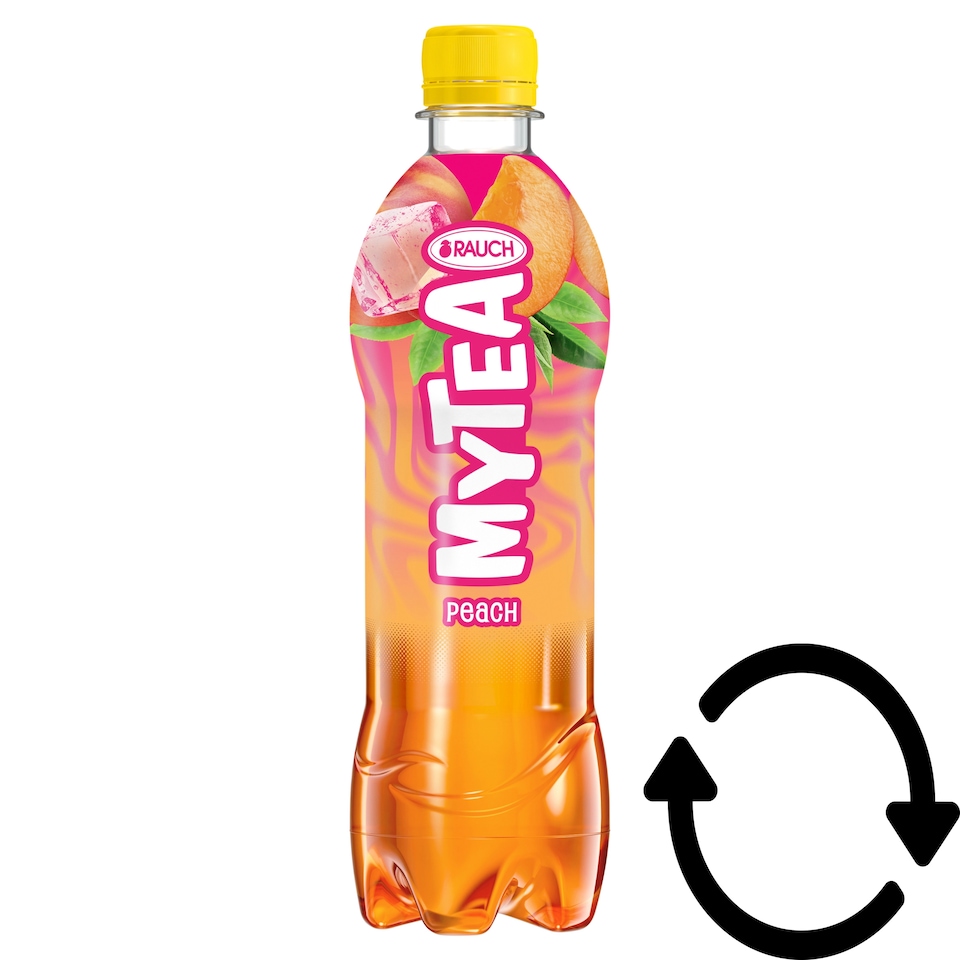 Rauch MyTea Peach ice tea őszibarackos üdítőital fekete teából 0,5 l