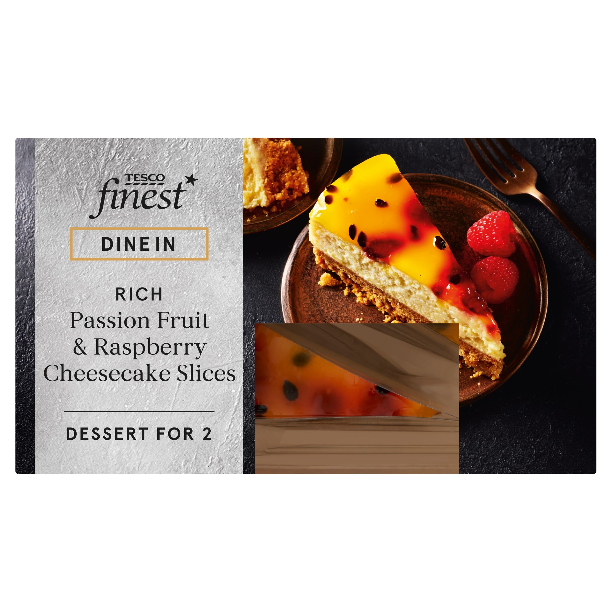 Tesco Raspberry Topping Tesco Finest Passionfruit & Raspberry Cheesecake Slices 180g - Tesco ...