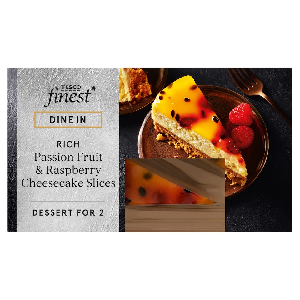 Tesco Finest Passionfruit & Raspberry Cheesecake Slices 180g