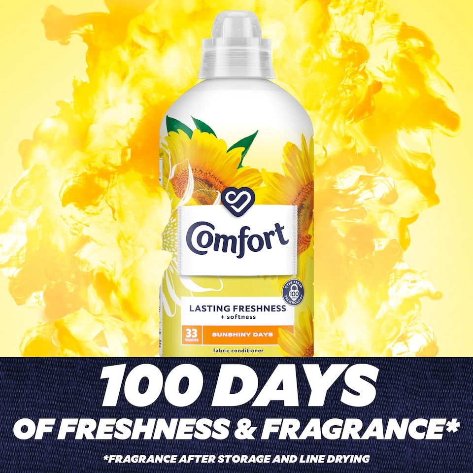 image 1 of Comfort Fabric Conditioner Sunshiny Days 33Washes 990Ml