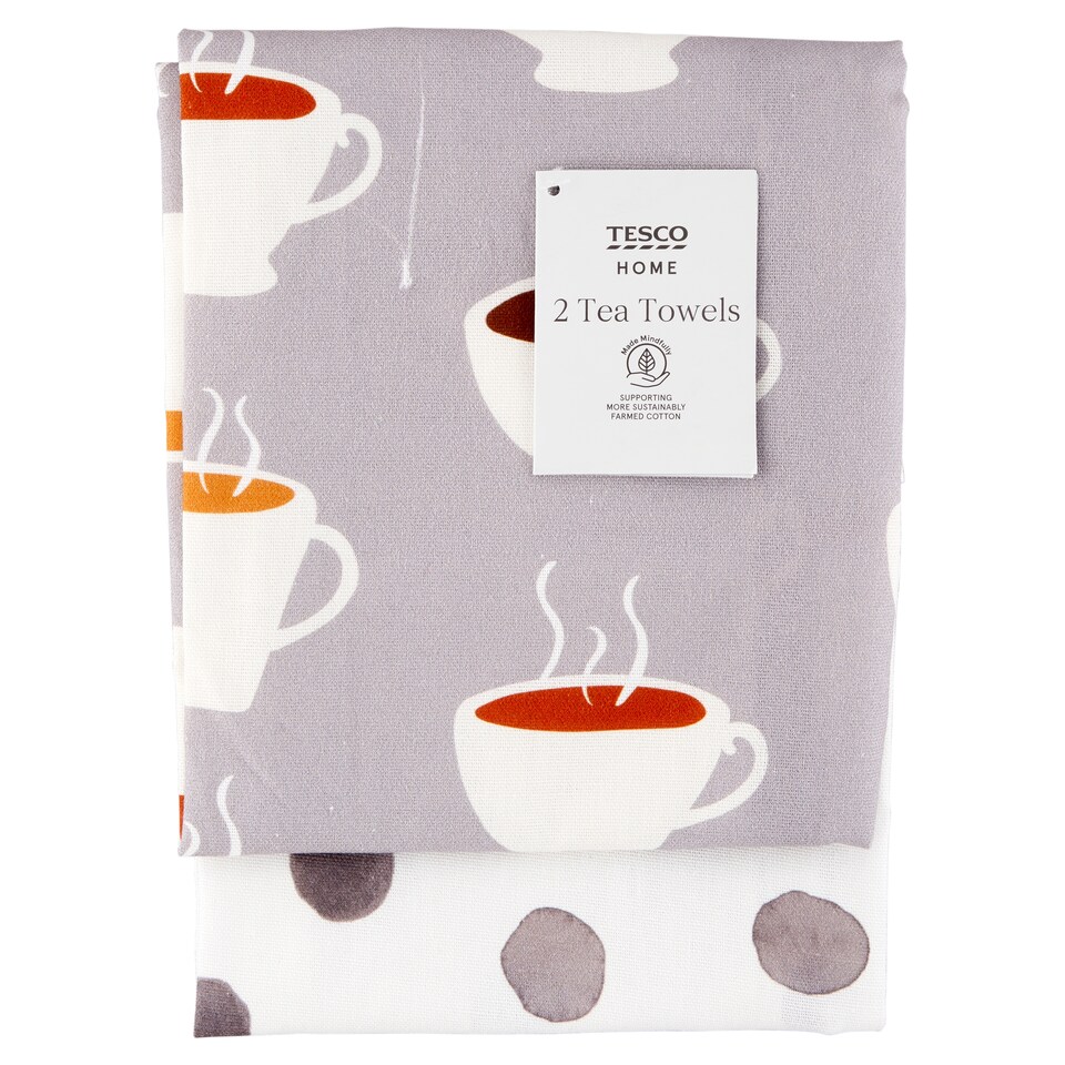 Tesco Home Café Coffee utěrka 50 x 70 cm 2 ks