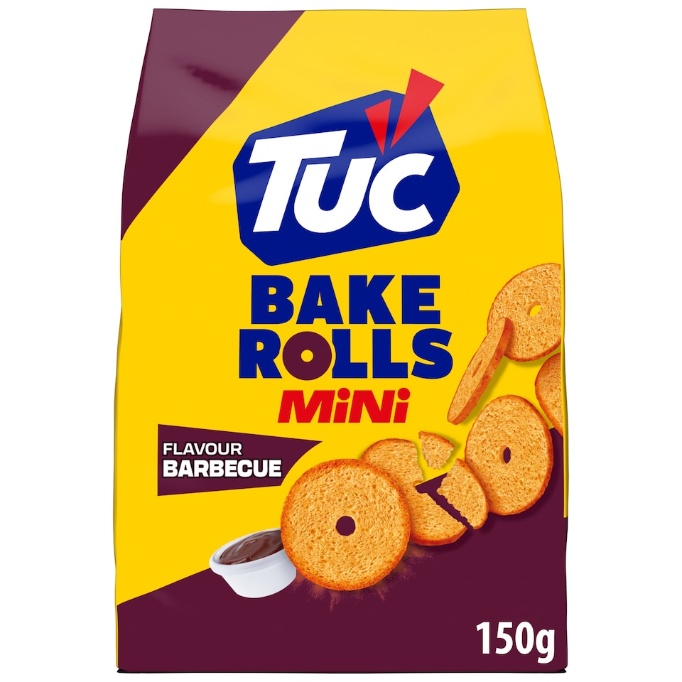 TUC Bake Rolls Mini príchuť BBQ 150 g