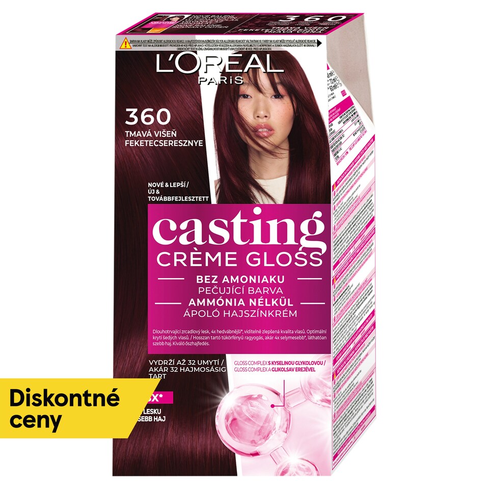 L'Oréal Paris Casting Crème Gloss farba na vlasy 360 tmavá višňa