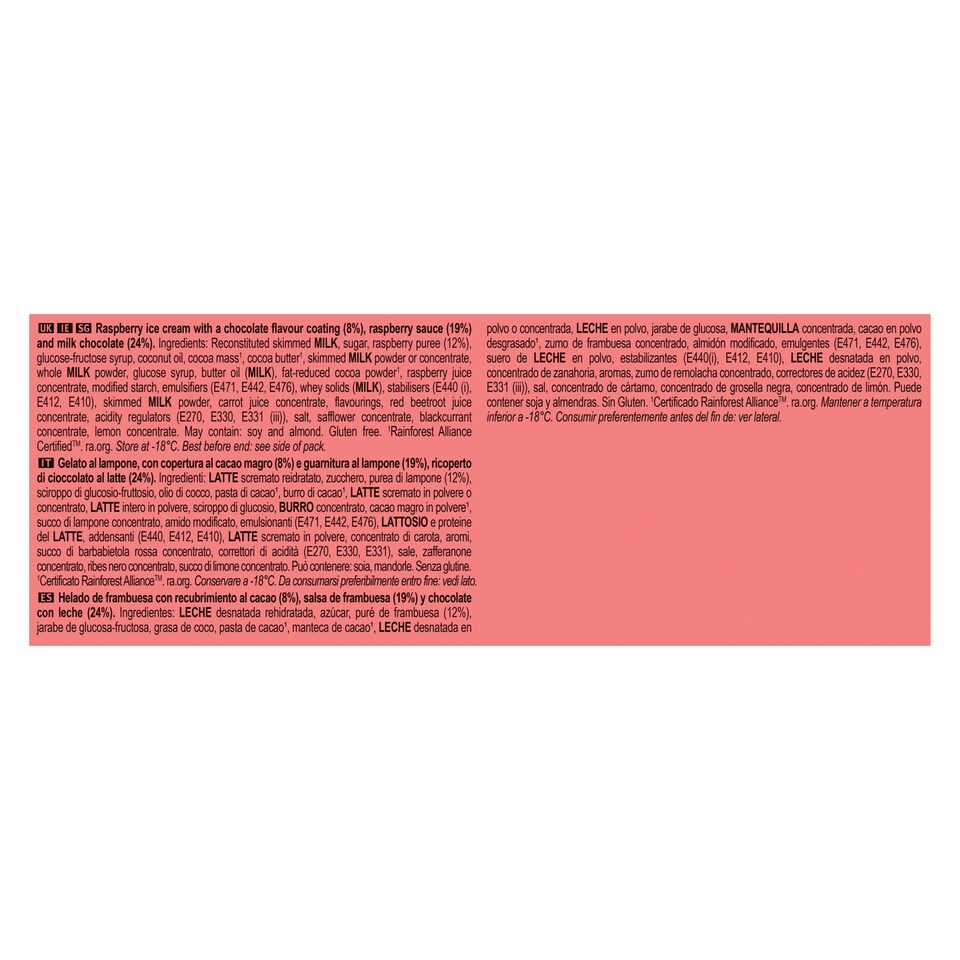 image 1 of Magnum Double Raspberry Ice Cream Sticks 3x85ml