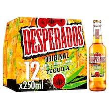Desperados Tequila Flavoured Lager Beer Bottle 12x250ml