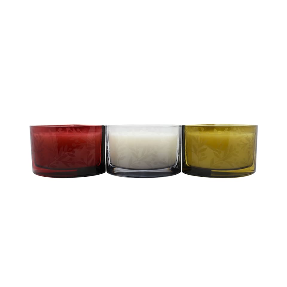 image 1 of F&F Home Pumpkin Autumn Segment Candles 3X160G