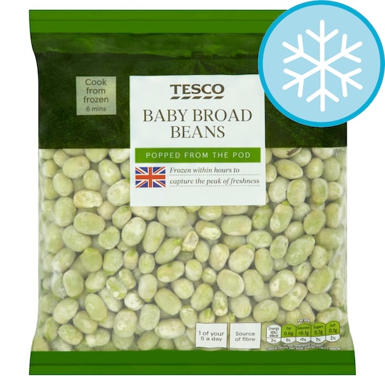 Tesco Baby Broad Beans 650G Tesco Groceries