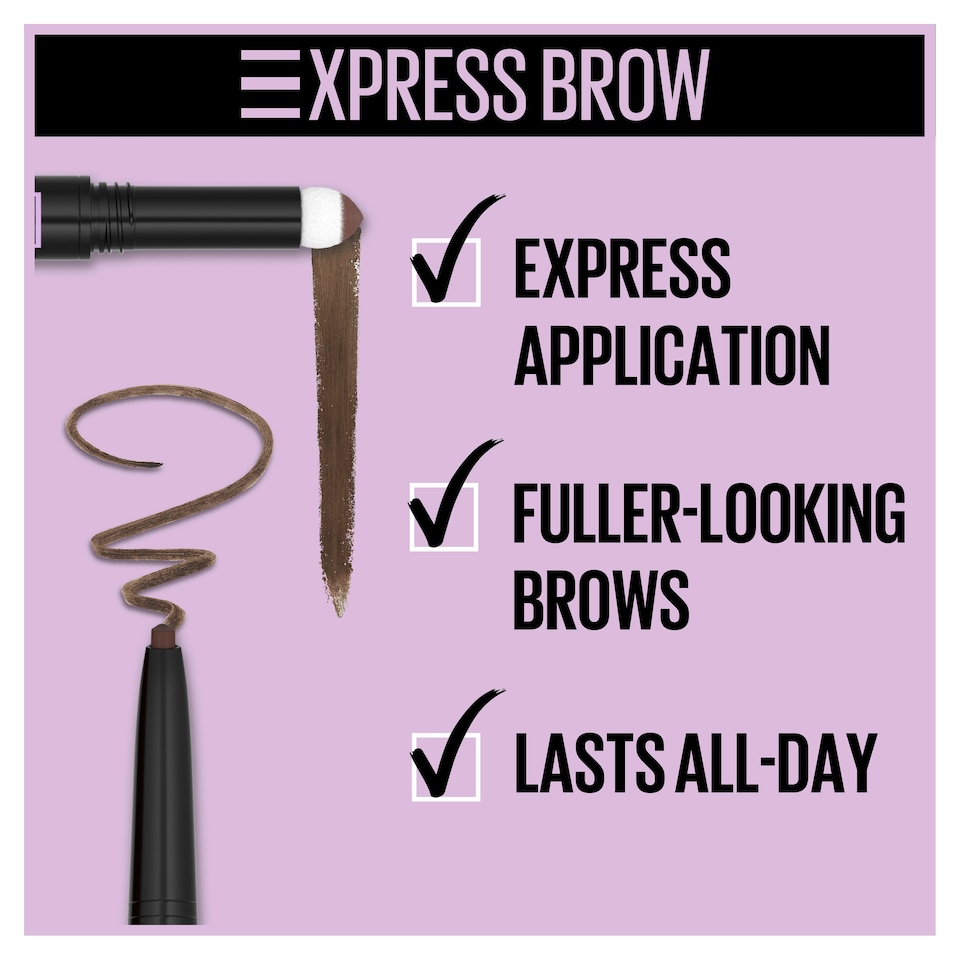 image 1 of Maybelline New York Express Brow Satin Duo Black Brown