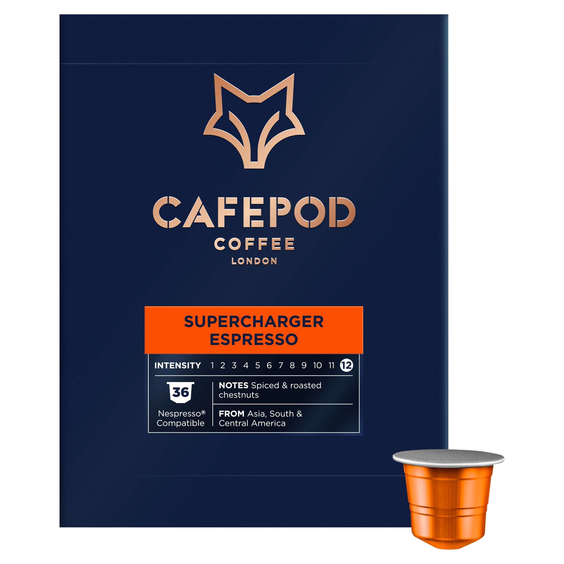 Cafepod Supercharger Espresso 36Pk 198G