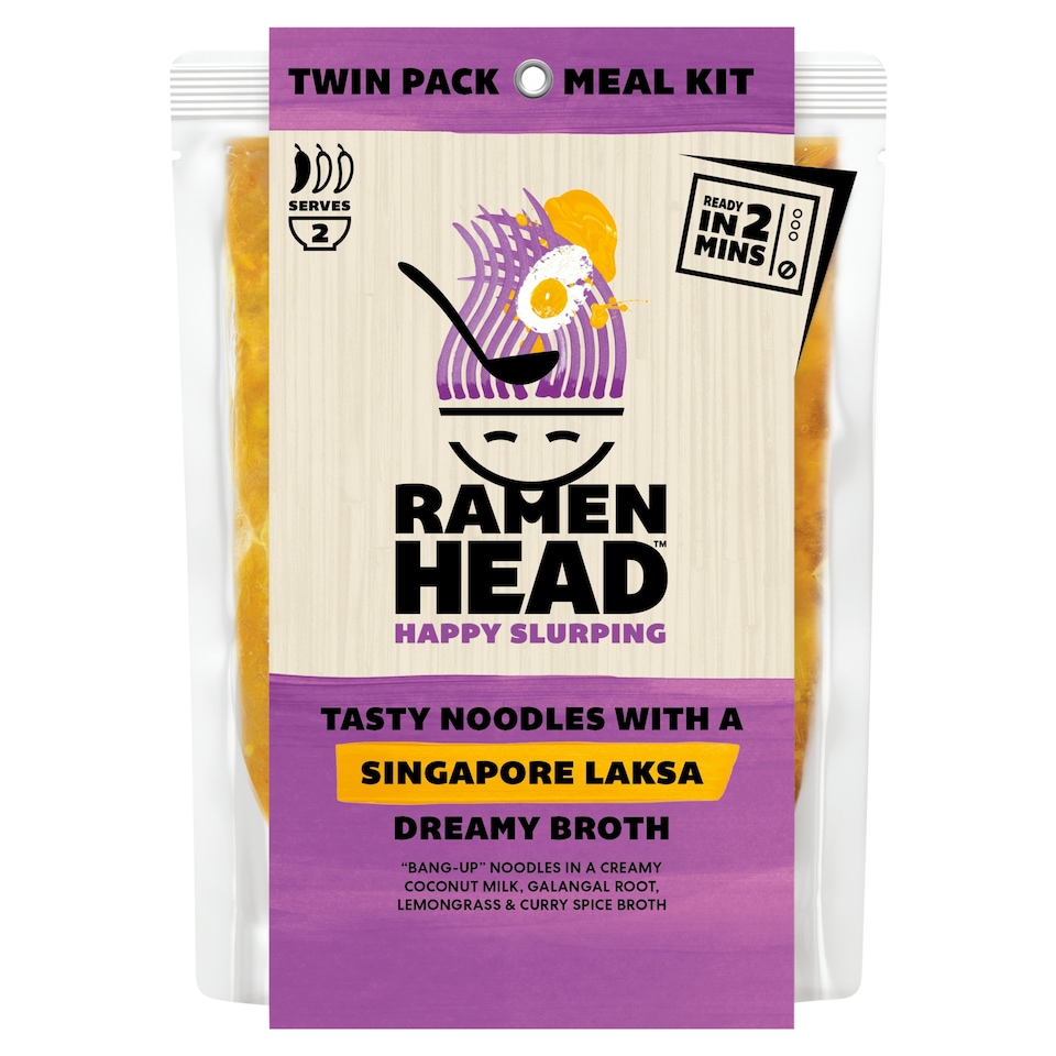 Ramen Head Tasty Noodles With A Singapore Laksa Broth 450g