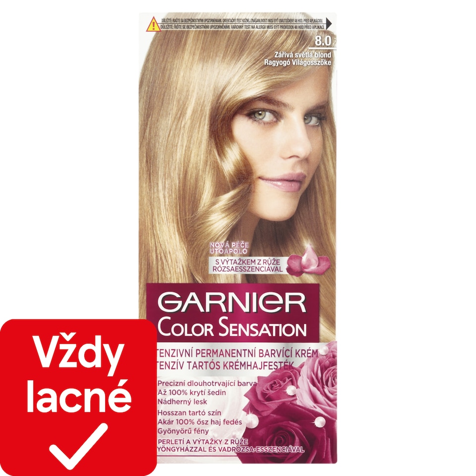 Garnier Color Sensation 8 .0 Žiarivá svetlá blond, 60 +40 +12 ml