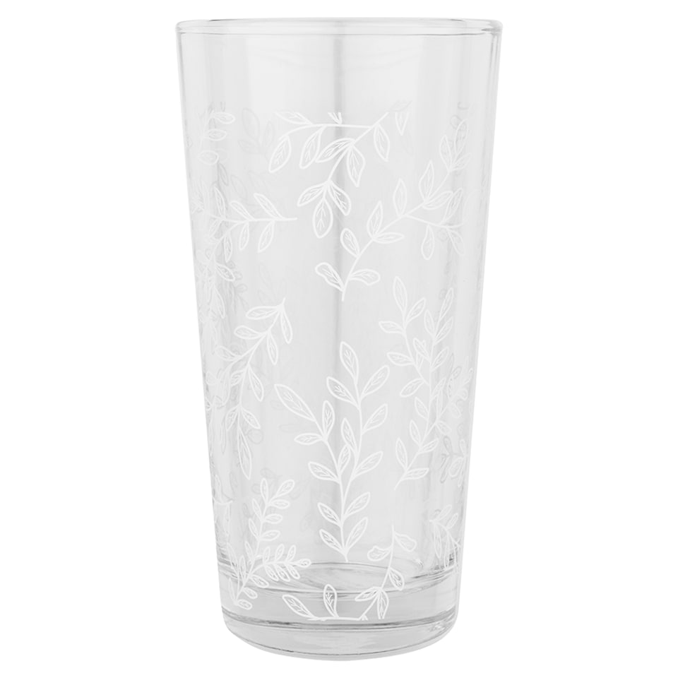F&F Home Botanical Decal Hiball Glass