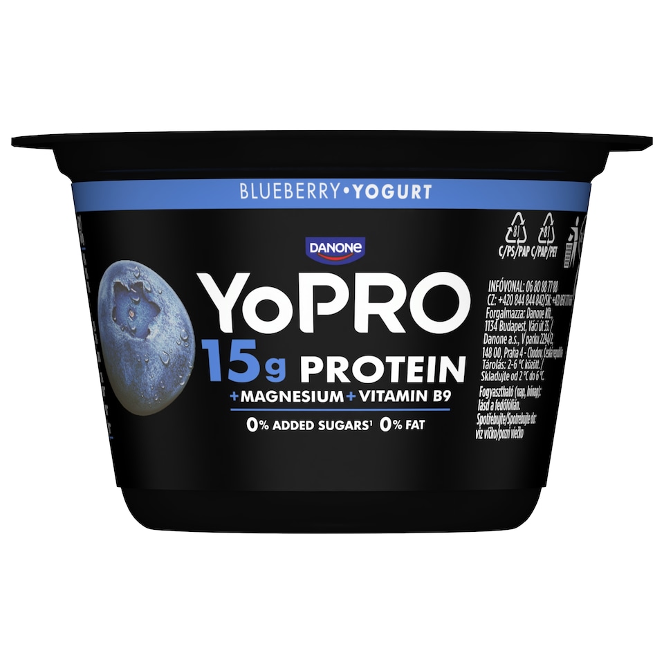 image 1 of YOPRO Low-fat yogurt - Blueberry 160g