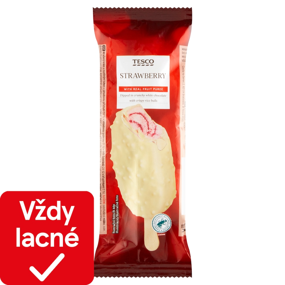 Tesco Strawberry with Real Fruit Puree 120 ml