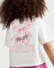 image 1 of F&F Girls 2-Piece Strawberry Print T-Shirt and Striped Shorts Set in Multi Pink