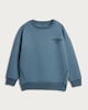 image 4 of F&F Active Cotton Rich Athl. Dept. Slogan Sweatshirt in Blue