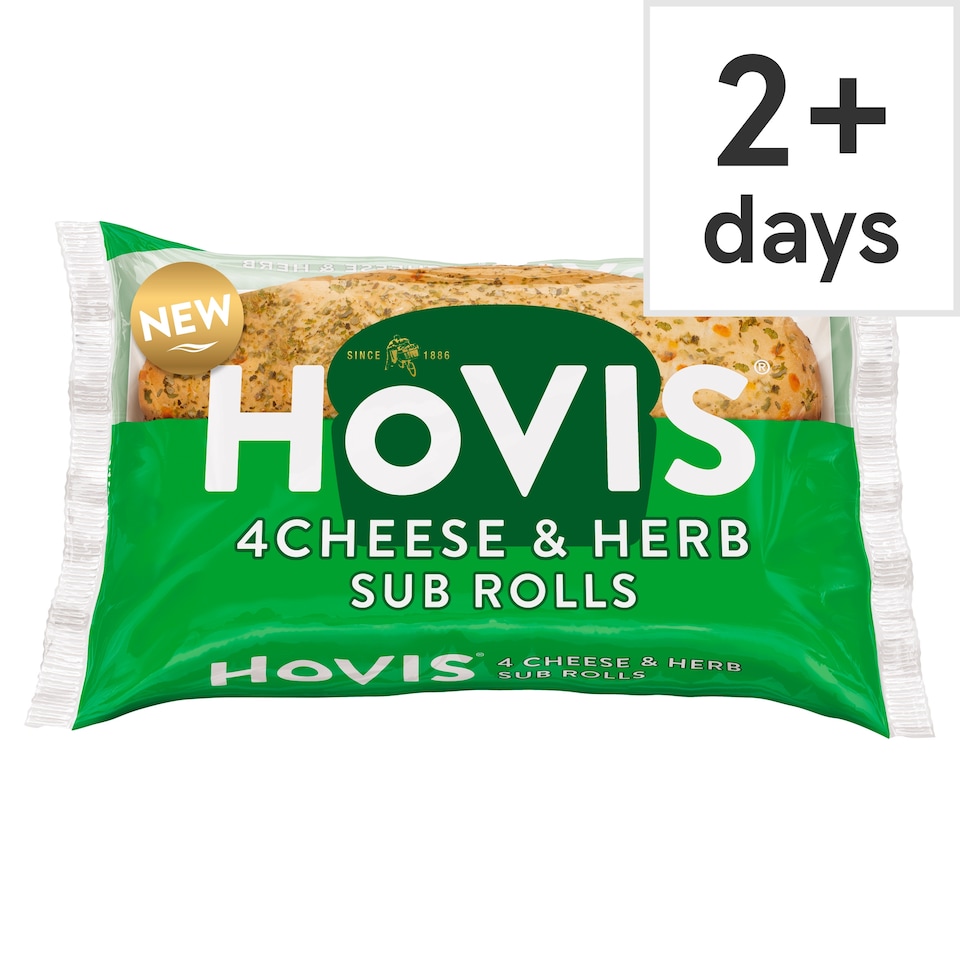 image 1 of Hovis Cheese & Herb Sub Rolls 4 Pack