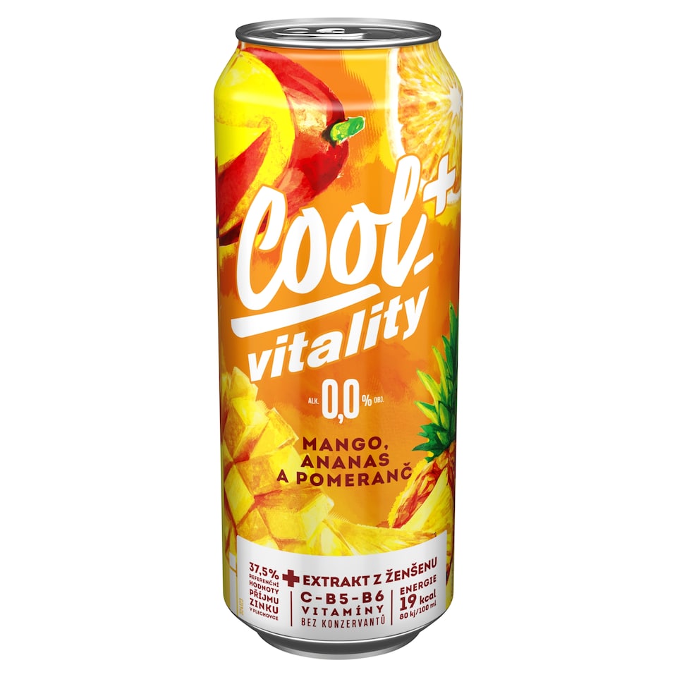 Cool Vitality mango, ananas a pomeranč 0,5l