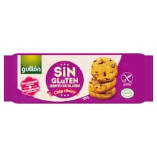 Gullón gluténmentes keksz csokoládé darabkákkal, édesítőszerrel 125 g