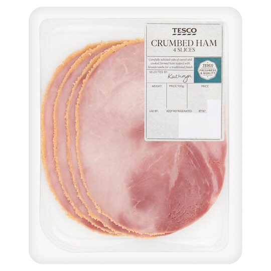 Tesco Crumbed Ham 4 Slices Tesco Groceries