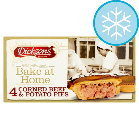Dickson Corned Beef Potato Pies 4X169g Tesco Groceries