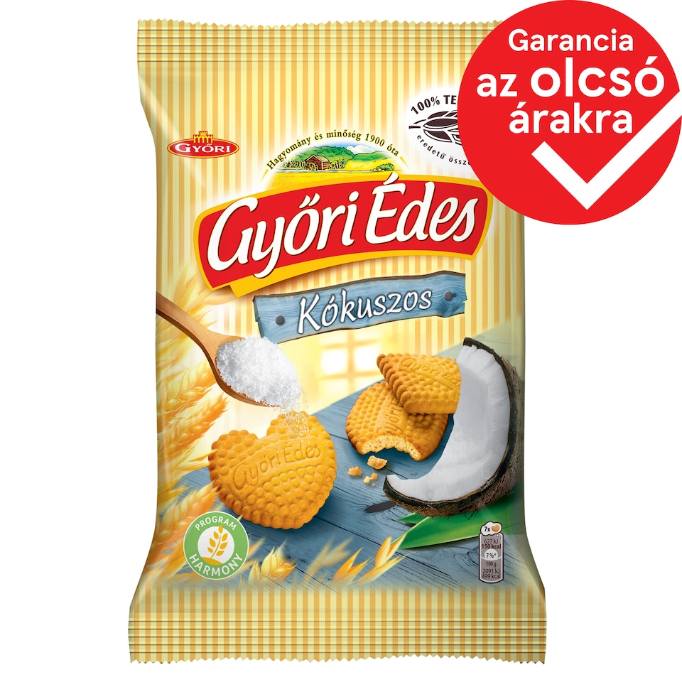 Győri Édes kókuszos, mézes, omlós keksz 150 g