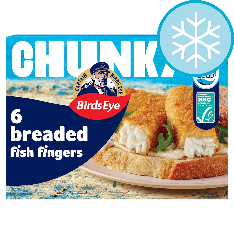 image 1 of Birds Eye Chunky Breaded Fish Fingers 6 Pack 360g